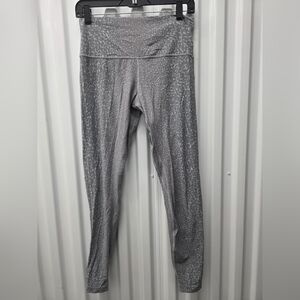 Lululemon Athletica Silver Textured Leggings